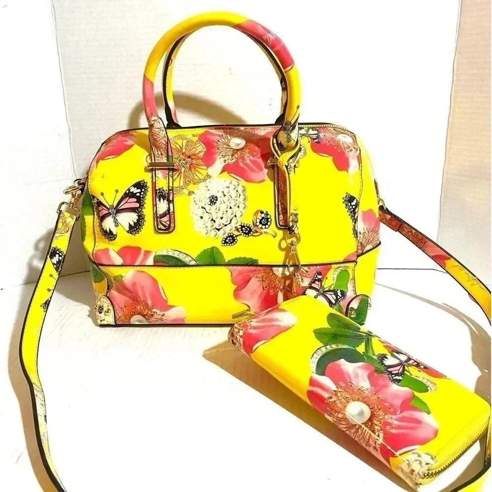 New Culture Fashion Multicolor Satchel Handbag